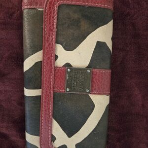 Dooney & Bourke Red and Black Patterned Accessory